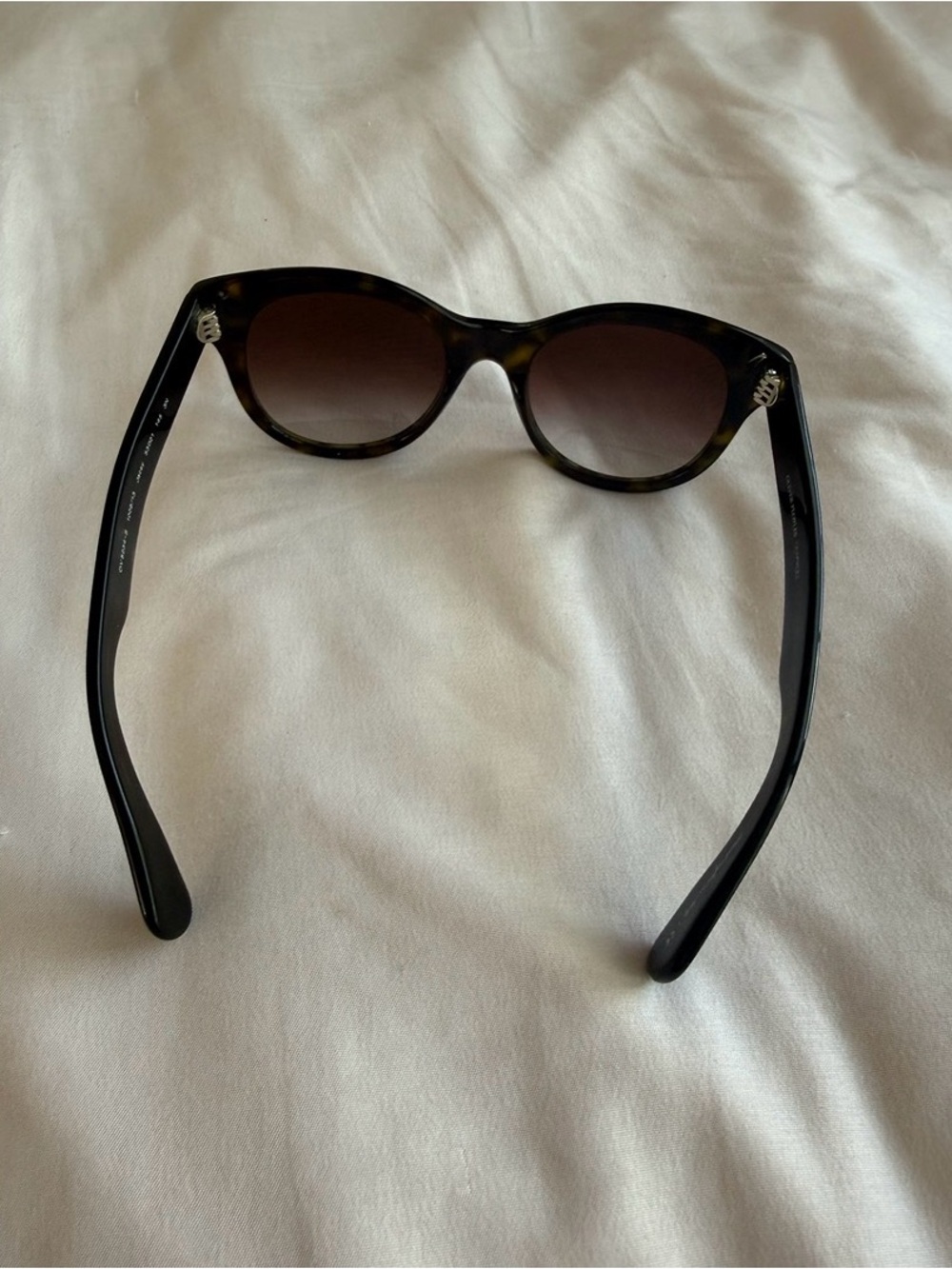 Oliver Peoples Tortoiseshell Sunglasses with Brown Gradient Lenses
